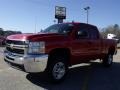2010 Victory Red Chevrolet Silverado 2500HD LT Extended Cab 4x4  photo #1