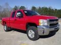 2010 Victory Red Chevrolet Silverado 2500HD LT Extended Cab 4x4  photo #7