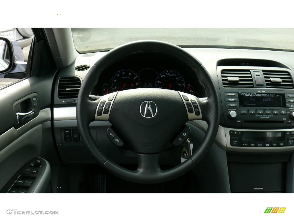 2008 TSX Sedan - Glacier Blue Metallic / Quartz Gray photo #7