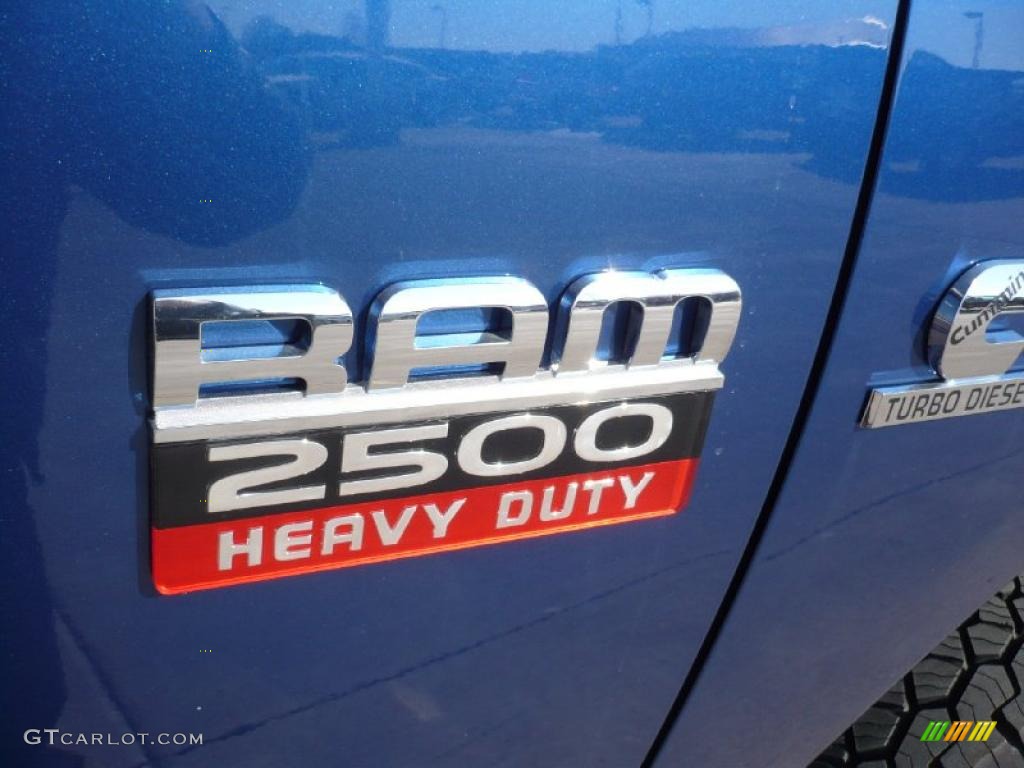 2010 Ram 2500 Big Horn Edition Crew Cab 4x4 - Deep Water Blue Pearl / Dark Slate/Medium Graystone photo #14