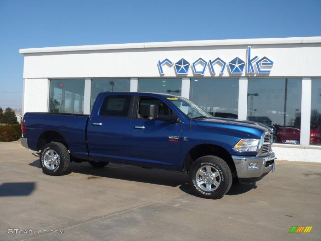 2010 Ram 2500 Big Horn Edition Crew Cab 4x4 - Deep Water Blue Pearl / Dark Slate/Medium Graystone photo #21