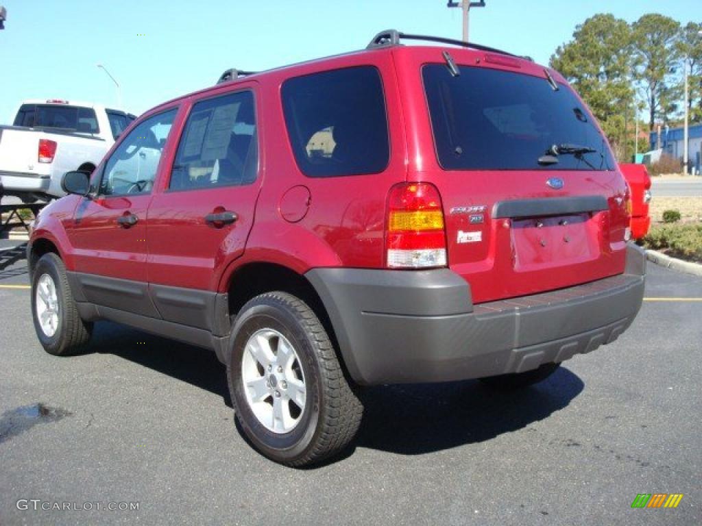 2006 Escape XLT V6 - Redfire Metallic / Medium/Dark Flint photo #4