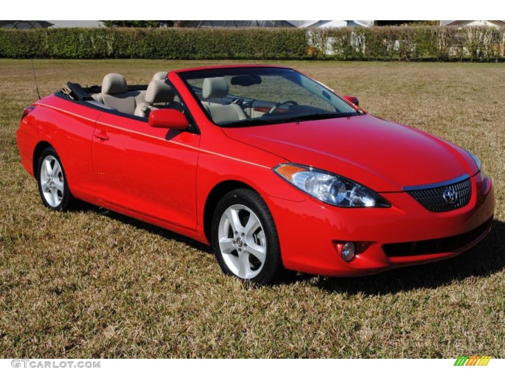 2006 Solara SLE V6 Convertible - Absolutely Red / Ivory photo #4