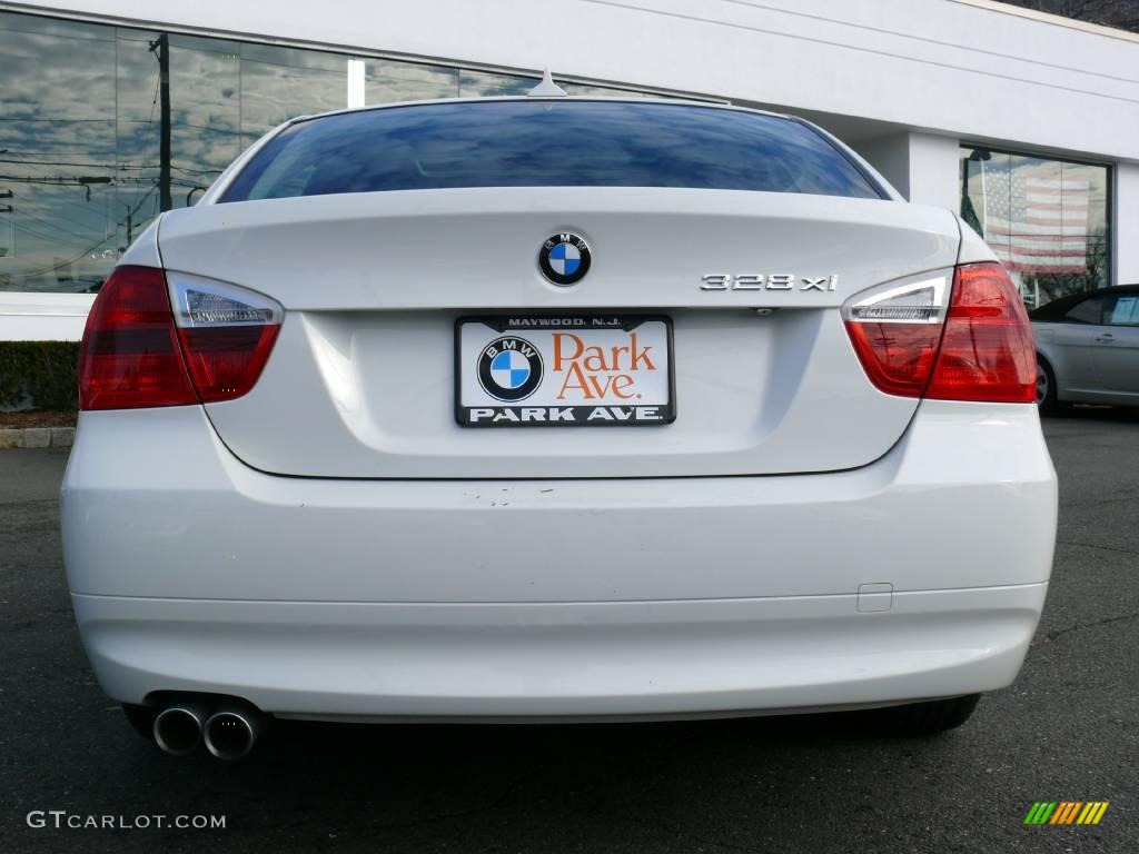 2008 3 Series 328xi Sedan - Alpine White / Black photo #7