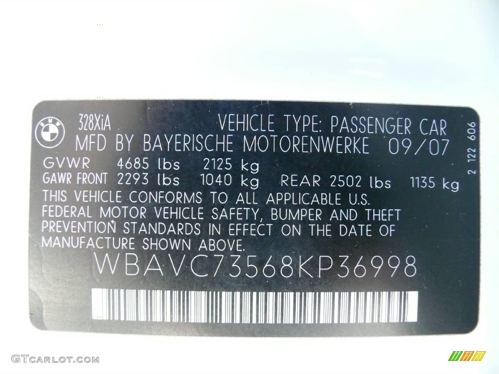 2008 3 Series 328xi Sedan - Alpine White / Black photo #26