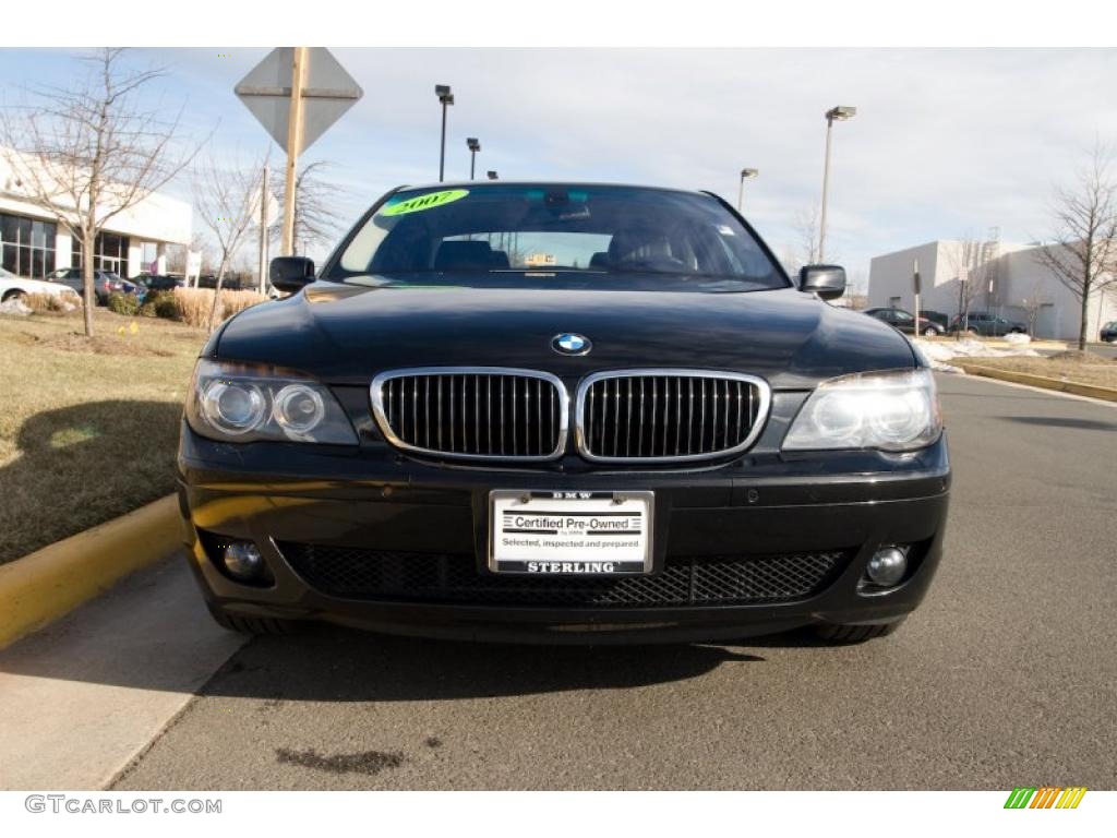 2007 7 Series 750i Sedan - Jet Black / Black photo #1