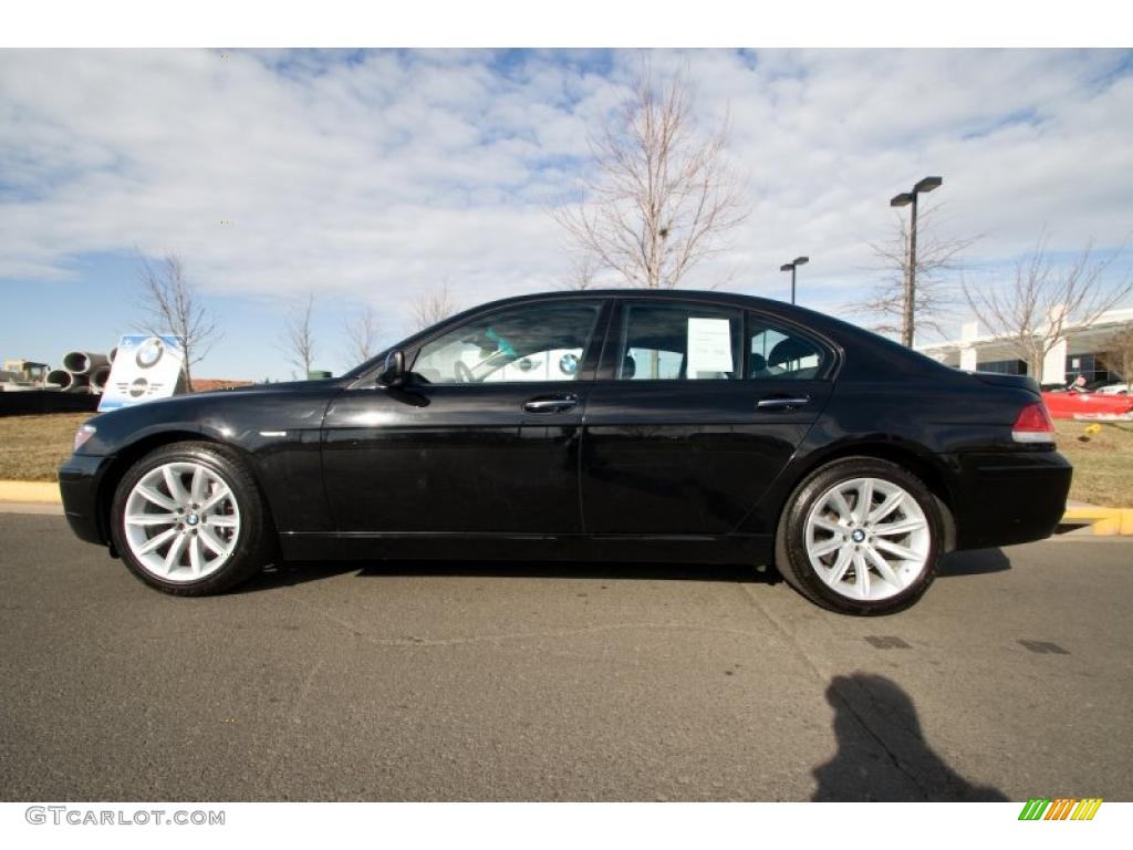 2007 7 Series 750i Sedan - Jet Black / Black photo #3