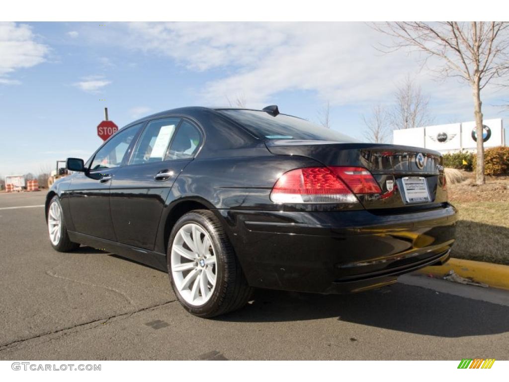 2007 7 Series 750i Sedan - Jet Black / Black photo #4
