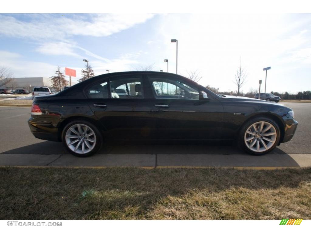 2007 7 Series 750i Sedan - Jet Black / Black photo #7