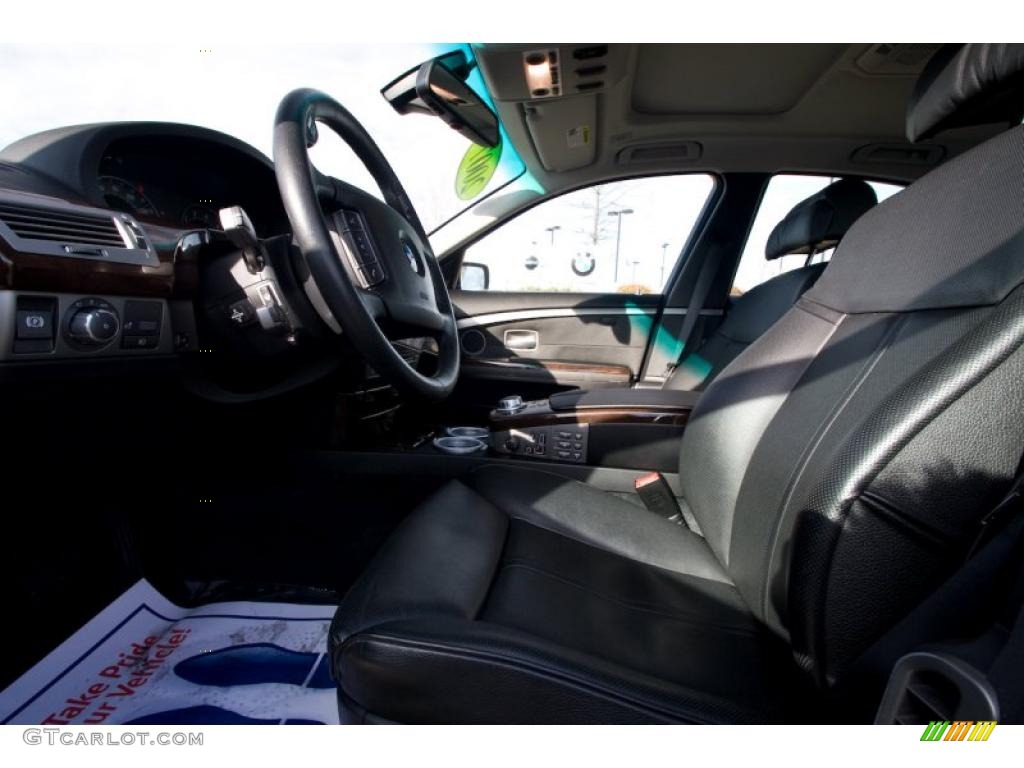2007 7 Series 750i Sedan - Jet Black / Black photo #9