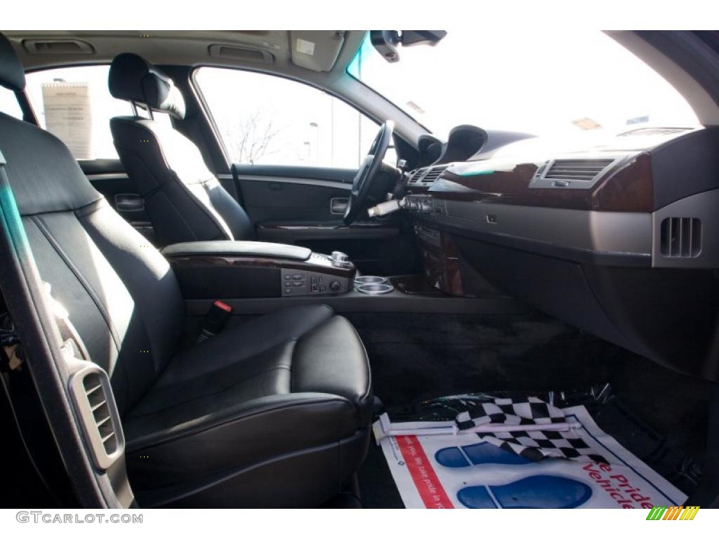 2007 7 Series 750i Sedan - Jet Black / Black photo #12
