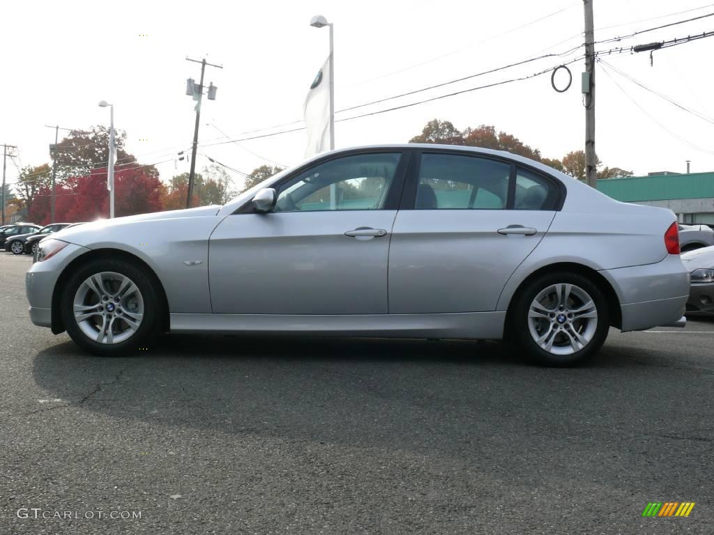 2008 3 Series 328i Sedan - Titanium Silver Metallic / Black photo #5