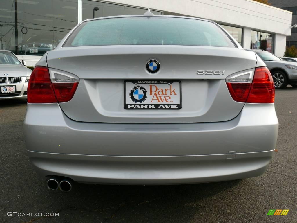 2008 3 Series 328i Sedan - Titanium Silver Metallic / Black photo #7