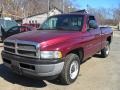 2001 Dark Garnet Red Pearl Dodge Ram 1500 ST Regular Cab  photo #2