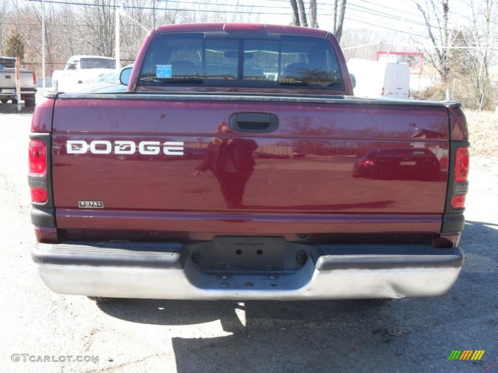 2001 Ram 1500 ST Regular Cab - Dark Garnet Red Pearl / Mist Gray photo #6