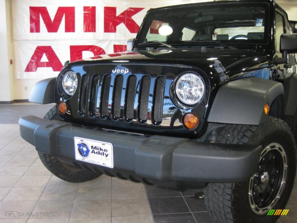 2009 Wrangler X 4x4 - Black / Dark Slate Gray/Medium Slate Gray photo #2