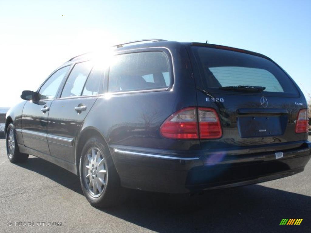 2002 E 320 4Matic Wagon - Midnight Blue / Java photo #8