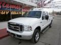 2005 Oxford White Ford F250 Super Duty Lariat FX4 Crew Cab 4x4  photo #3