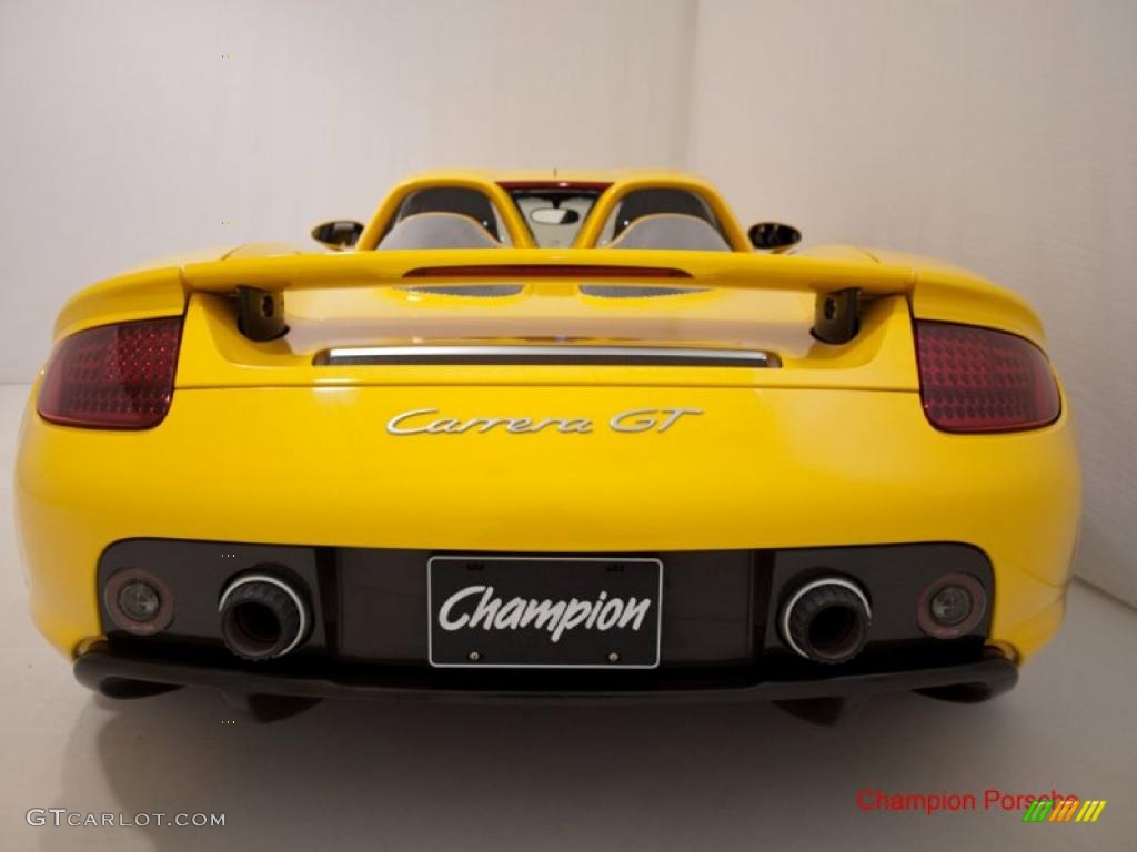 Fayence Yellow 2005 Porsche Carrera GT Standard Carrera GT Model Exterior Photo #26756838