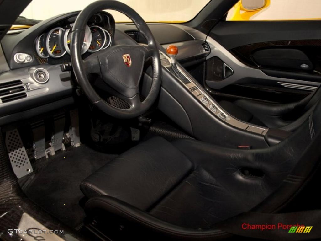 Dark Grey Natural Leather Interior 2005 Porsche Carrera GT Standard Carrera GT Model Photo #26756874