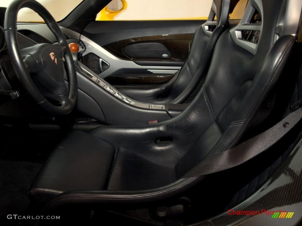 Dark Grey Natural Leather Interior 2005 Porsche Carrera GT Standard Carrera GT Model Photo #26756910