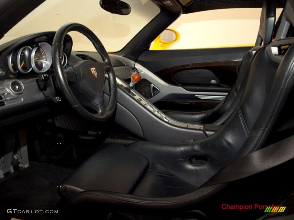 Dark Grey Natural Leather Interior 2005 Porsche Carrera GT Standard Carrera GT Model Photo #26756974