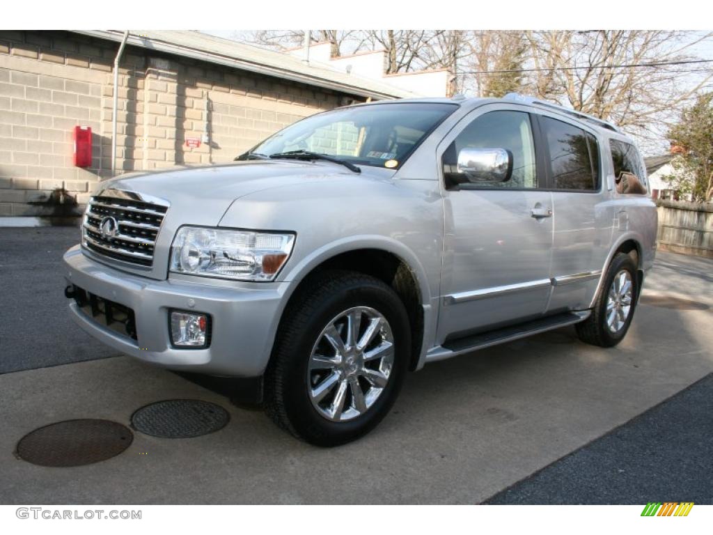 2008 QX 56 4WD - Silver Indulgence / Charcoal photo #1