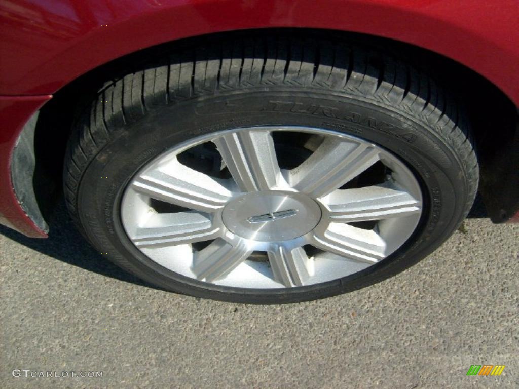 2008 MKZ AWD Sedan - Vivid Red Metallic / Dark Charcoal photo #8