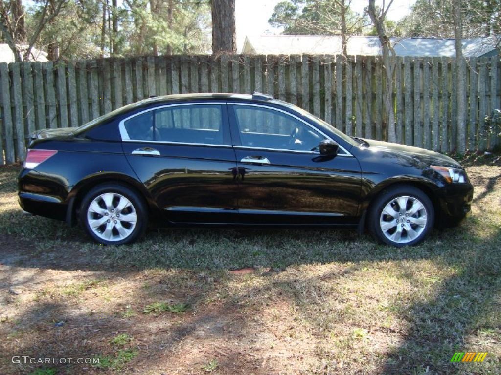 2008 Accord EX-L V6 Sedan - Nighthawk Black Pearl / Black photo #1