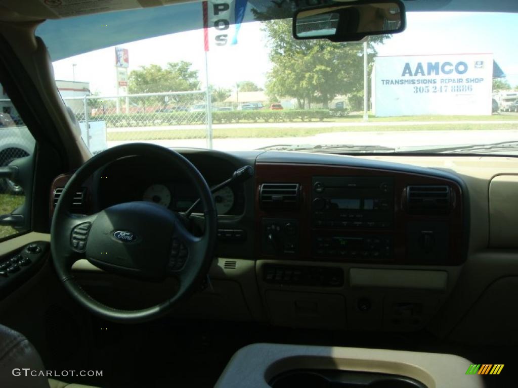 2006 F250 Super Duty Lariat FX4 Off Road Crew Cab 4x4 - Dark Green Satin Metallic / Tan photo #16