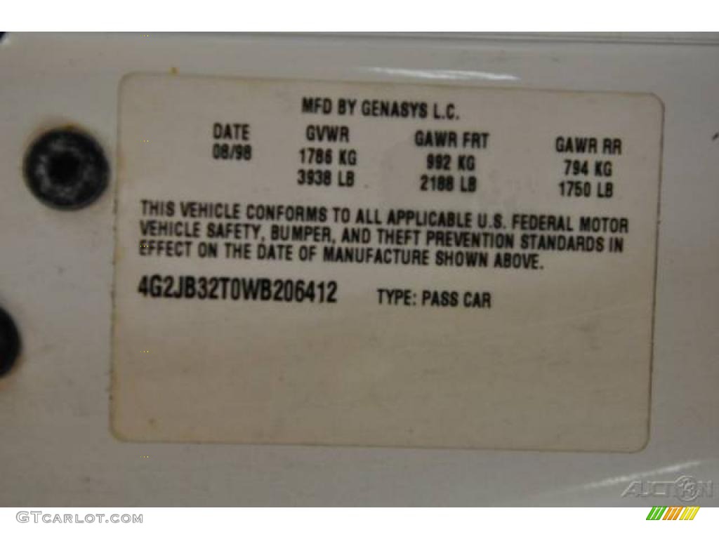 1998 Sunfire SE Convertible - Bright White / Graphite photo #9