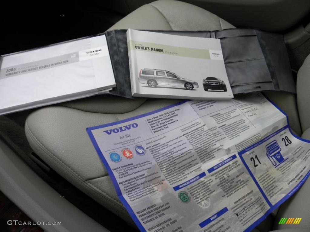 2006 V70 2.4 - Willow Green Metallic / Taupe photo #23