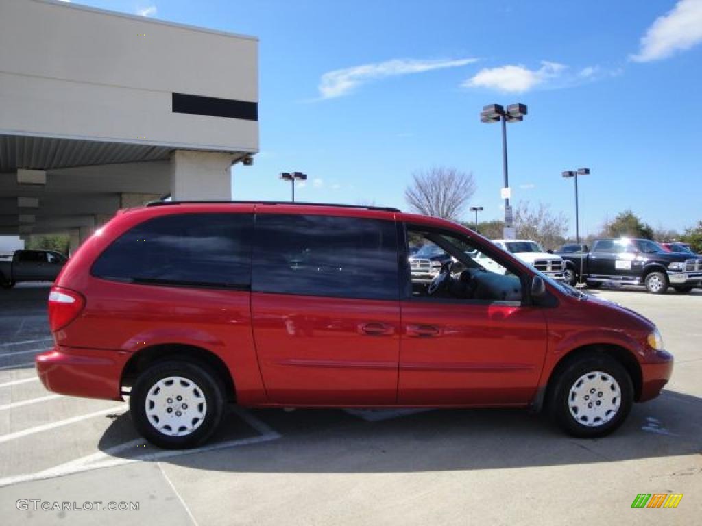 2003 Town & Country LX - Inferno Red Pearl / Gray photo #2