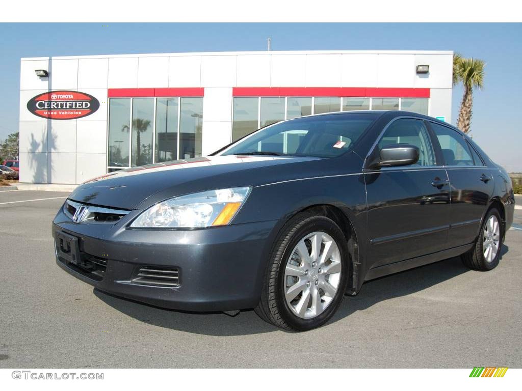 2006 Accord EX-L V6 Sedan - Graphite Pearl / Gray photo #1