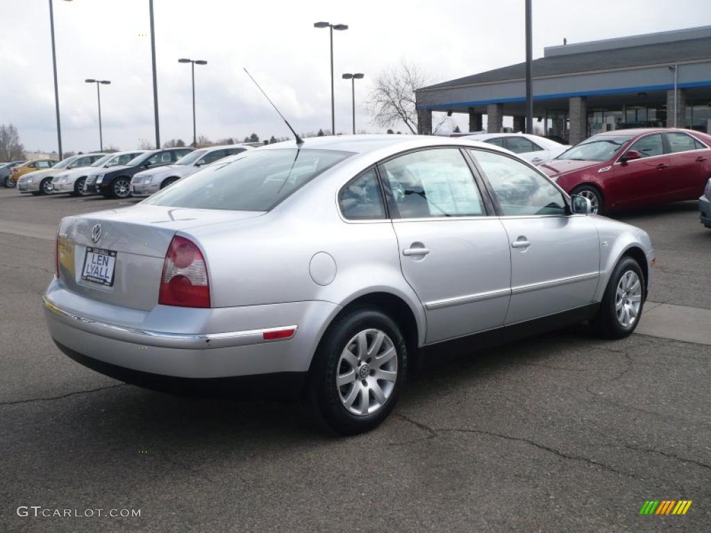 2003 Passat GLS Sedan - Reflex Silver Metallic / Black photo #6