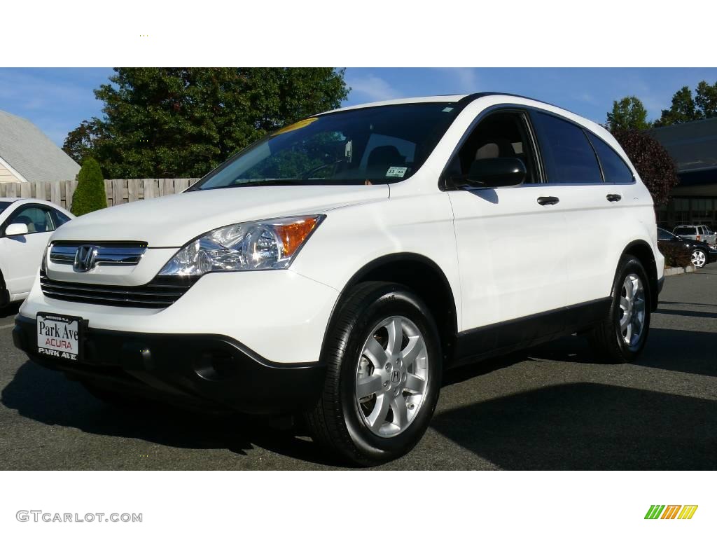 2007 CR-V EX 4WD - Taffeta White / Gray photo #3