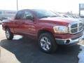 2006 Inferno Red Crystal Pearl Dodge Ram 1500 SLT Quad Cab 4x4  photo #3