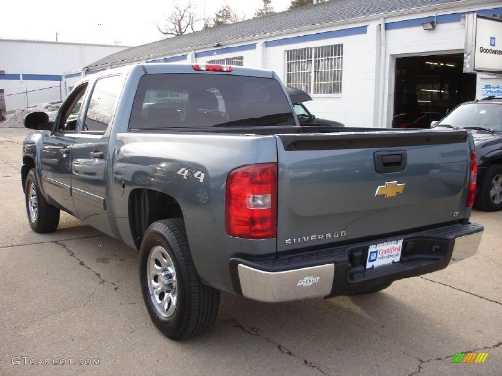 2009 Silverado 1500 LT Crew Cab 4x4 - Blue Granite Metallic / Ebony photo #6