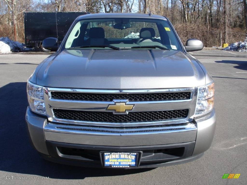 2008 Silverado 1500 LS Regular Cab - Graystone Metallic / Dark Titanium photo #2