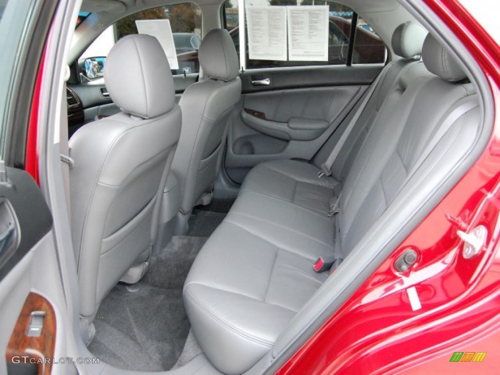 2007 Accord EX-L V6 Sedan - Moroccan Red Pearl / Gray photo #11