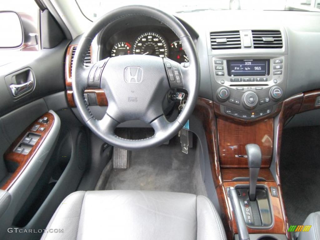 2007 Accord EX-L V6 Sedan - Moroccan Red Pearl / Gray photo #12