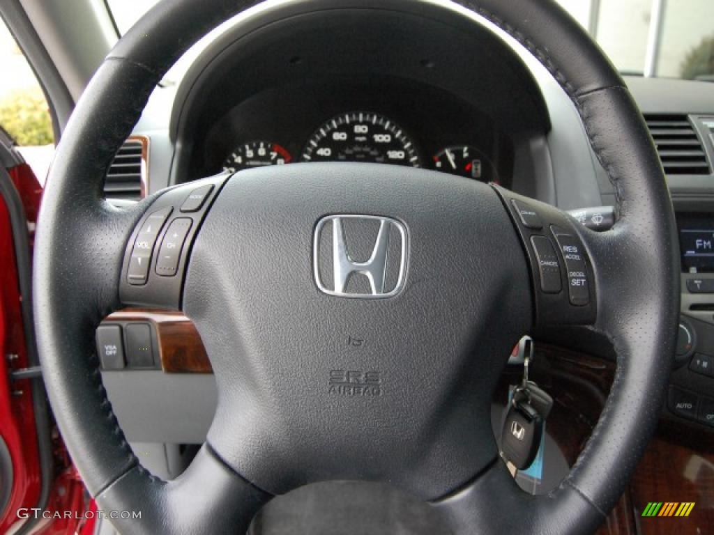 2007 Accord EX-L V6 Sedan - Moroccan Red Pearl / Gray photo #20