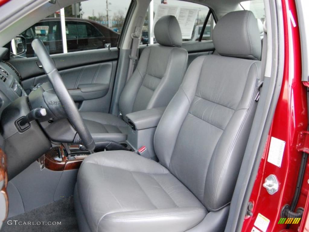 2007 Accord EX-L V6 Sedan - Moroccan Red Pearl / Gray photo #23