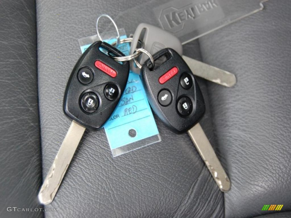 2007 Accord EX-L V6 Sedan - Moroccan Red Pearl / Gray photo #28