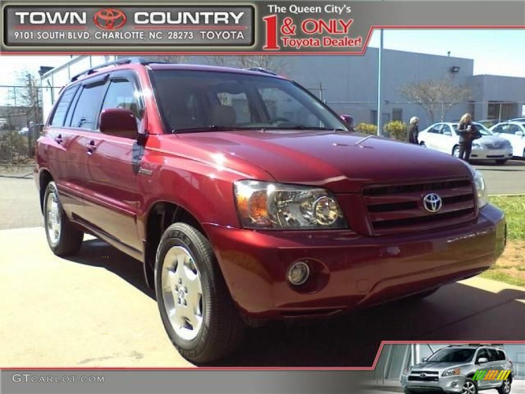 Salsa Red Pearl Toyota Highlander