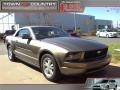 2005 Mineral Grey Metallic Ford Mustang V6 Deluxe Convertible  photo #1