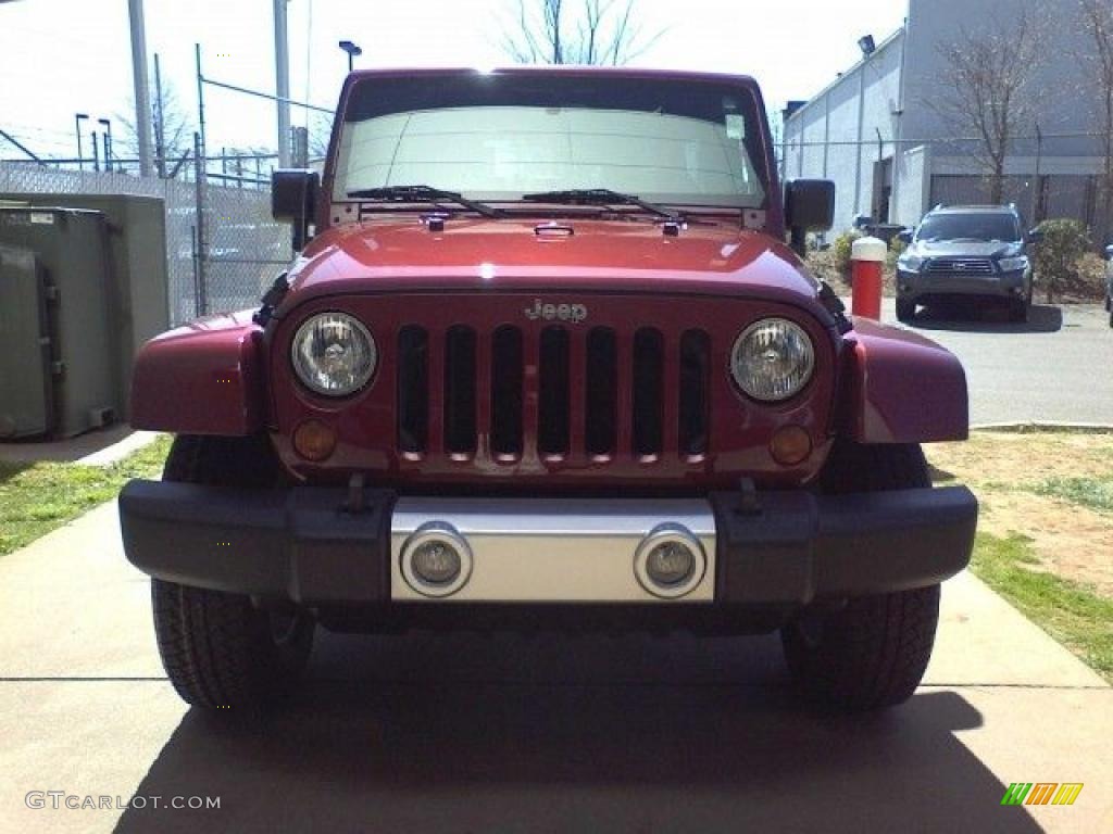 2008 Wrangler Unlimited Sahara 4x4 - Red Rock Crystal Pearl / Dark Slate Gray/Med Slate Gray photo #2