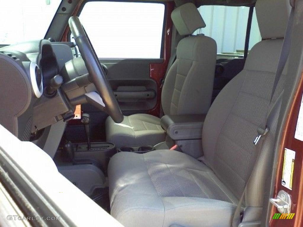 2008 Wrangler Unlimited Sahara 4x4 - Red Rock Crystal Pearl / Dark Slate Gray/Med Slate Gray photo #5