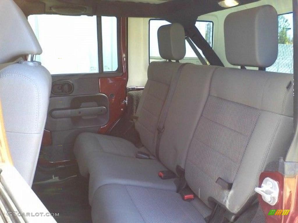 2008 Wrangler Unlimited Sahara 4x4 - Red Rock Crystal Pearl / Dark Slate Gray/Med Slate Gray photo #6