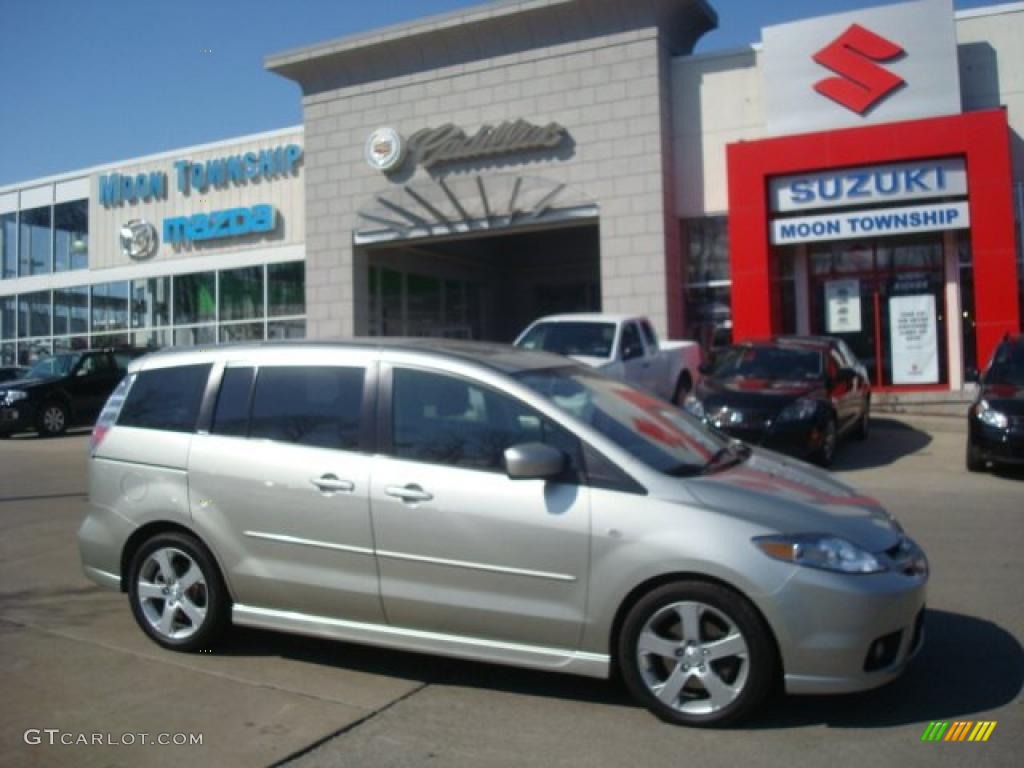 2007 MAZDA5 Grand Touring - True Silver Metallic / Black photo #1